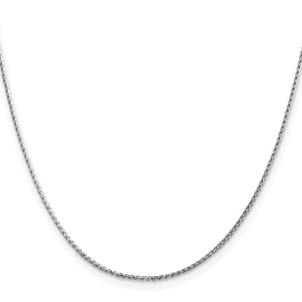 Leslie's 14K White Gold 1.15mm D/C Open Franco Chain - Image 2