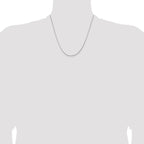 Leslie's 14K White Gold 1.15mm D/C Open Franco Chain - Image 4