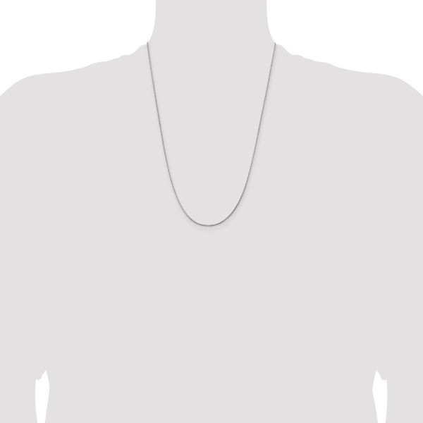 Leslie's 14K White Gold 1.15mm D/C Open Franco Chain - Image 4