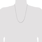 Leslie's 14K White Gold 1.15mm D/C Open Franco Chain - Image 4