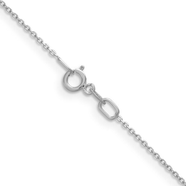 Leslie's 14K White Gold .85mm D/C Cable Chain - Image 3