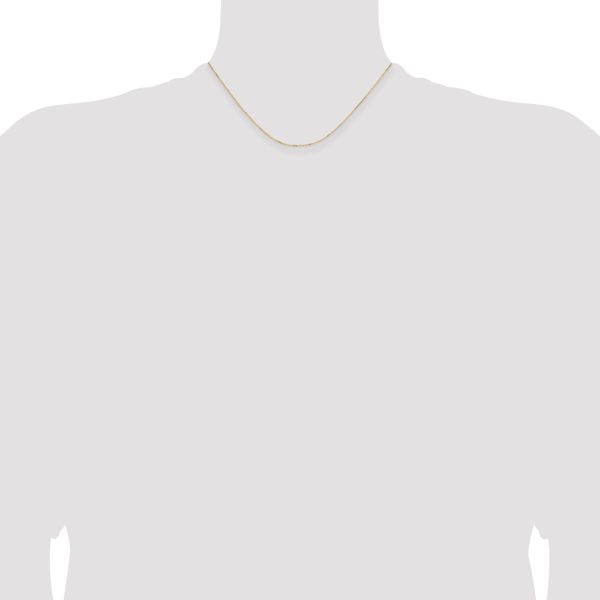 Leslie's 14K White Gold .85mm D/C Cable Chain - Image 4