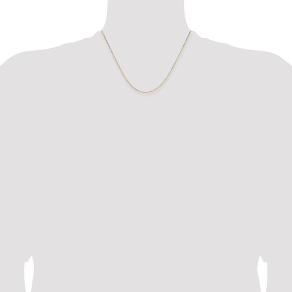 Leslie's 14K White Gold .85mm D/C Cable Chain - Image 4
