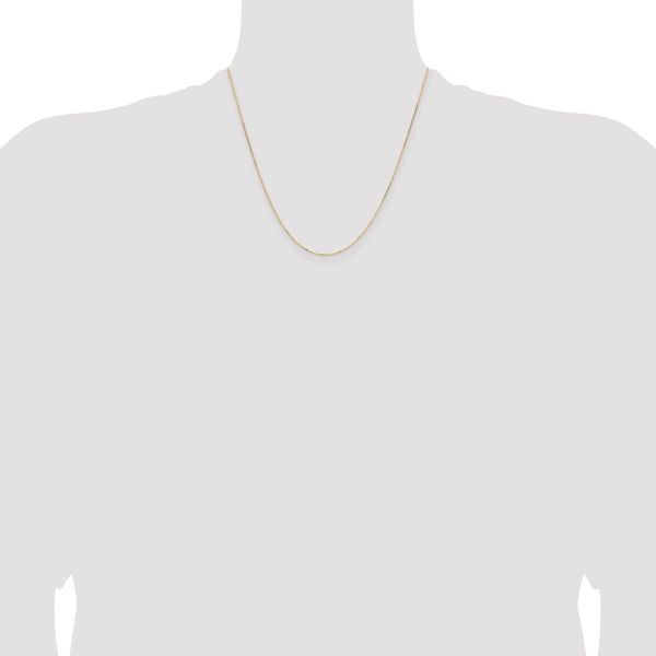 Leslie's 14K White Gold .85mm D/C Cable Chain - Image 4