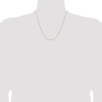 Leslie's 14K White Gold .85mm D/C Cable Chain - Image 4