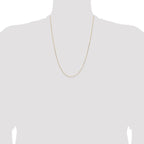 Leslie's 14K White Gold .85mm D/C Cable Chain - Image 4