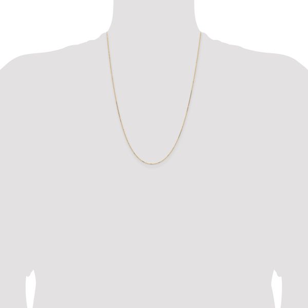 Leslie's 14K White Gold .85mm D/C Cable Chain - Image 4