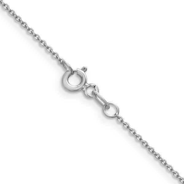 Leslie's 14K White Gold 1.05mm D/C Cable Chain - Image 3