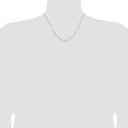 Leslie's 14K White Gold 1.05mm D/C Cable Chain - Image 4