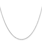 Leslie's 14K White Gold 1.05mm D/C Cable Chain - Image 2