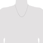 Leslie's 14K White Gold 1.05mm D/C Cable Chain - Image 4