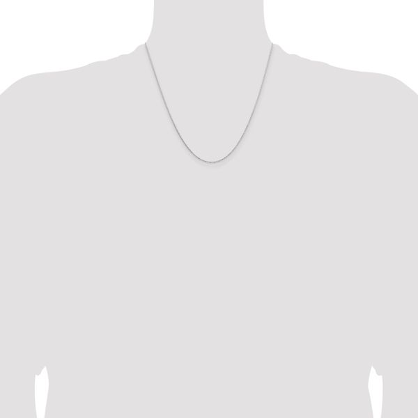 Leslie's 14K White Gold 1.05mm D/C Cable Chain - Image 4