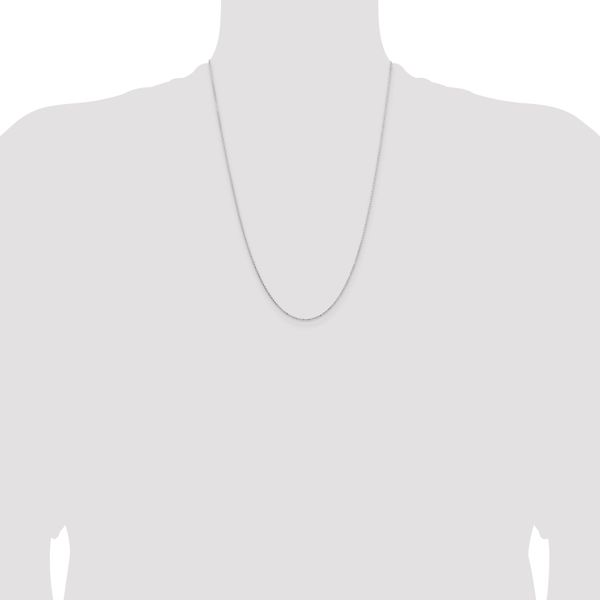 Leslie's 14K White Gold 1.05mm D/C Cable Chain - Image 4