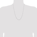 Leslie's 14K White Gold 1.05mm D/C Cable Chain - Image 4