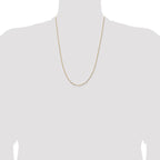 Leslie's 14K 1mm Concave Box Chain - Image 4