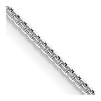 Leslie's 14K White Gold 1mm Concave Box Chain