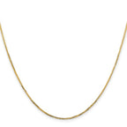 Leslie's 14K 1.10mm Concave Box Chain - Image 2