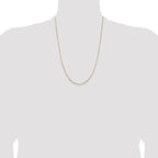 Leslie's 14K 1.10mm Concave Box Chain - Image 4