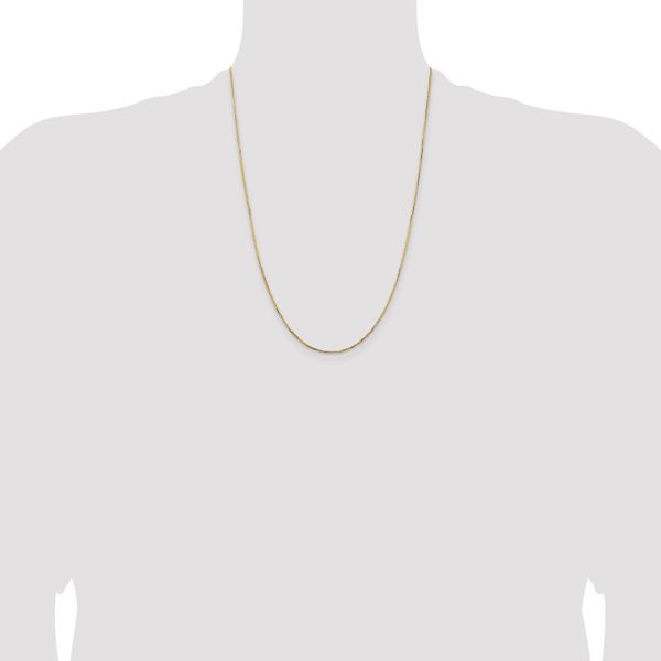 Leslie's 14K 1.10mm Concave Box Chain - Image 4