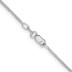 Leslie's 14K White Gold 1.10mm Concave Box Chain - Image 3
