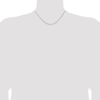 Leslie's 14K White Gold 1.10mm Concave Box Chain - Image 4