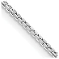 Leslie's 14K White Gold 1.10mm Concave Box Chain