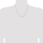 Leslie's 14K White Gold 1.10mm Concave Box Chain - Image 4