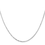 Leslie's 14K White Gold 1.10mm Concave Box Chain - Image 2