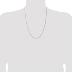 Leslie's 14K White Gold 1.10mm Concave Box Chain - Image 4