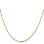 Leslie's 14K 1.2mm Concave Box Chain - Image 2