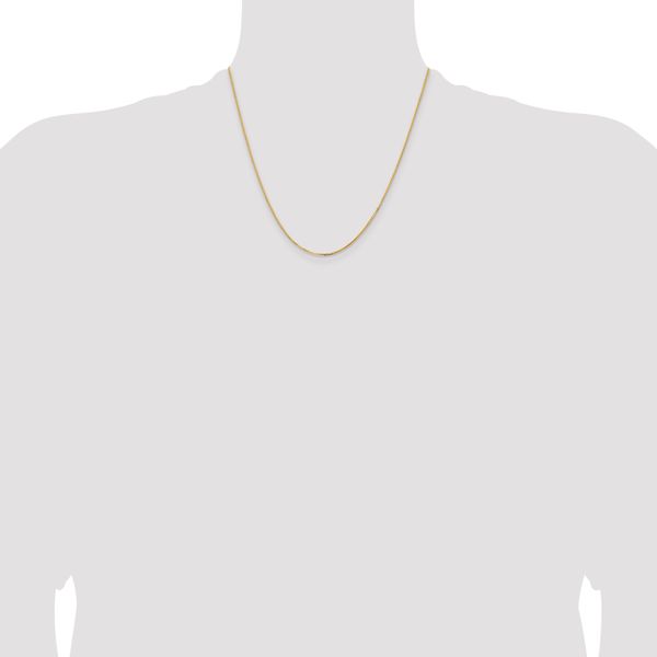 Leslie's 14K 1.2mm Concave Box Chain - Image 4