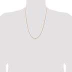 Leslie's 14K 1.2mm Concave Box Chain - Image 4