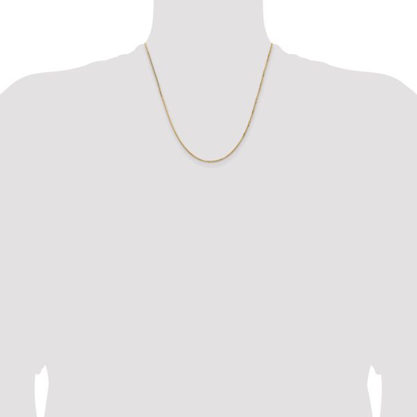 Leslie's 14K 1.3mm Concave Box Chain - Image 4