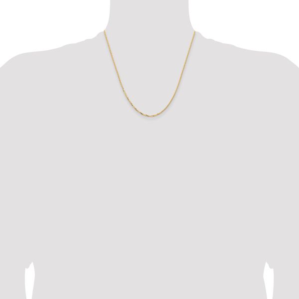 Leslie's 14K 1.45mm Concave Box Chain - Image 4