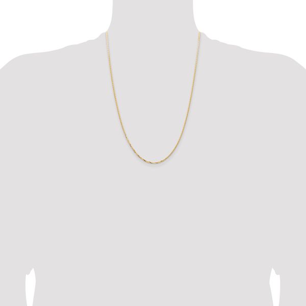 Leslie's 14K 1.45mm Concave Box Chain - Image 4