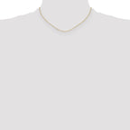 Leslie's 14k 2.2mm Semi-Solid Beveled D/C Paperclip Chain - Image 4
