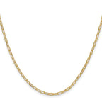 Leslie's 14k 2.2mm Semi-Solid Beveled D/C Paperclip Chain - Image 2
