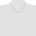 Leslie's 14k 2.2mm Semi-Solid Beveled D/C Paperclip Chain - Image 4