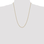 Leslie's 14k 2.2mm Semi-Solid Beveled D/C Paperclip Chain - Image 4