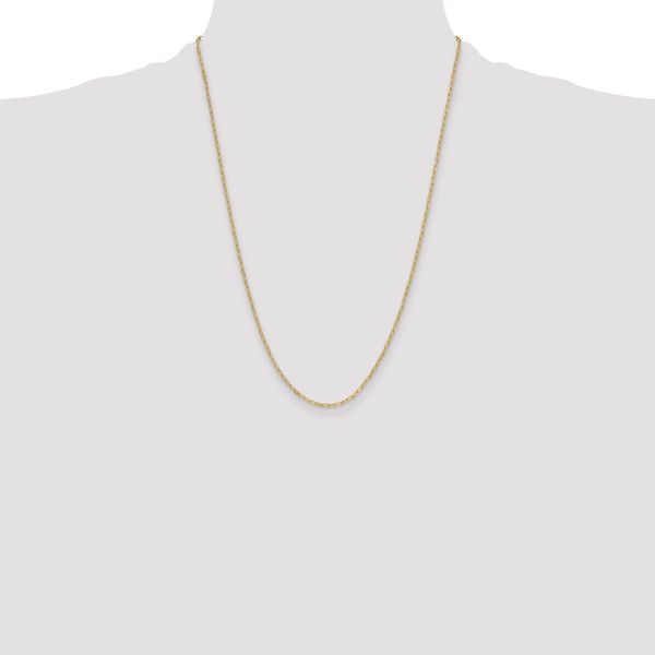 Leslie's 14k 2.2mm Semi-Solid Beveled D/C Paperclip Chain - Image 4
