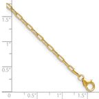 Leslie's 14k 2.2mm Semi-Solid Beveled D/C Paperclip Chain - Image 2