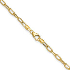 Leslie's 14k 3.0mm Semi-Solid Beveled D/C Paperclip Chain - Image 3