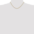 Leslie's 14k 3.0mm Semi-Solid Beveled D/C Paperclip Chain - Image 4