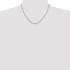 Leslie's 14k 3.0mm Semi-Solid Beveled D/C Paperclip Chain - Image 4