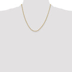Leslie's 14k 3.0mm Semi-Solid Beveled D/C Paperclip Chain - Image 4