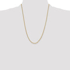 Leslie's 14k 3.0mm Semi-Solid Beveled D/C Paperclip Chain - Image 4