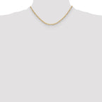 Leslie's 14k 3.7mm Semi-Solid Beveled D/C Paperclip Chain - Image 4