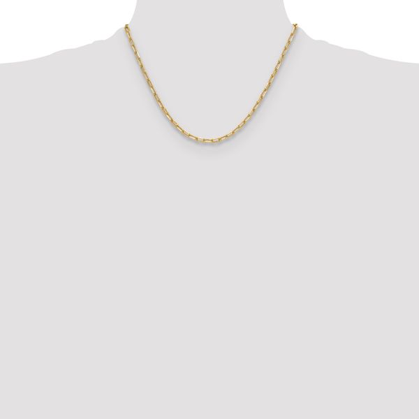 Leslie's 14k 3.7mm Semi-Solid Beveled D/C Paperclip Chain - Image 4