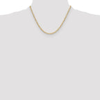 Leslie's 14k 3.7mm Semi-Solid Beveled D/C Paperclip Chain - Image 4