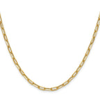 Leslie's 14k 3.7mm Semi-Solid Beveled D/C Paperclip Chain - Image 2